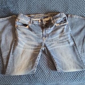 American Eagle Outfitters Bext Level Flex Slim Straight Blue Jeans 34x32
